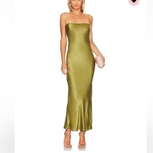 SNDYS x revolve angel strapless midi dress